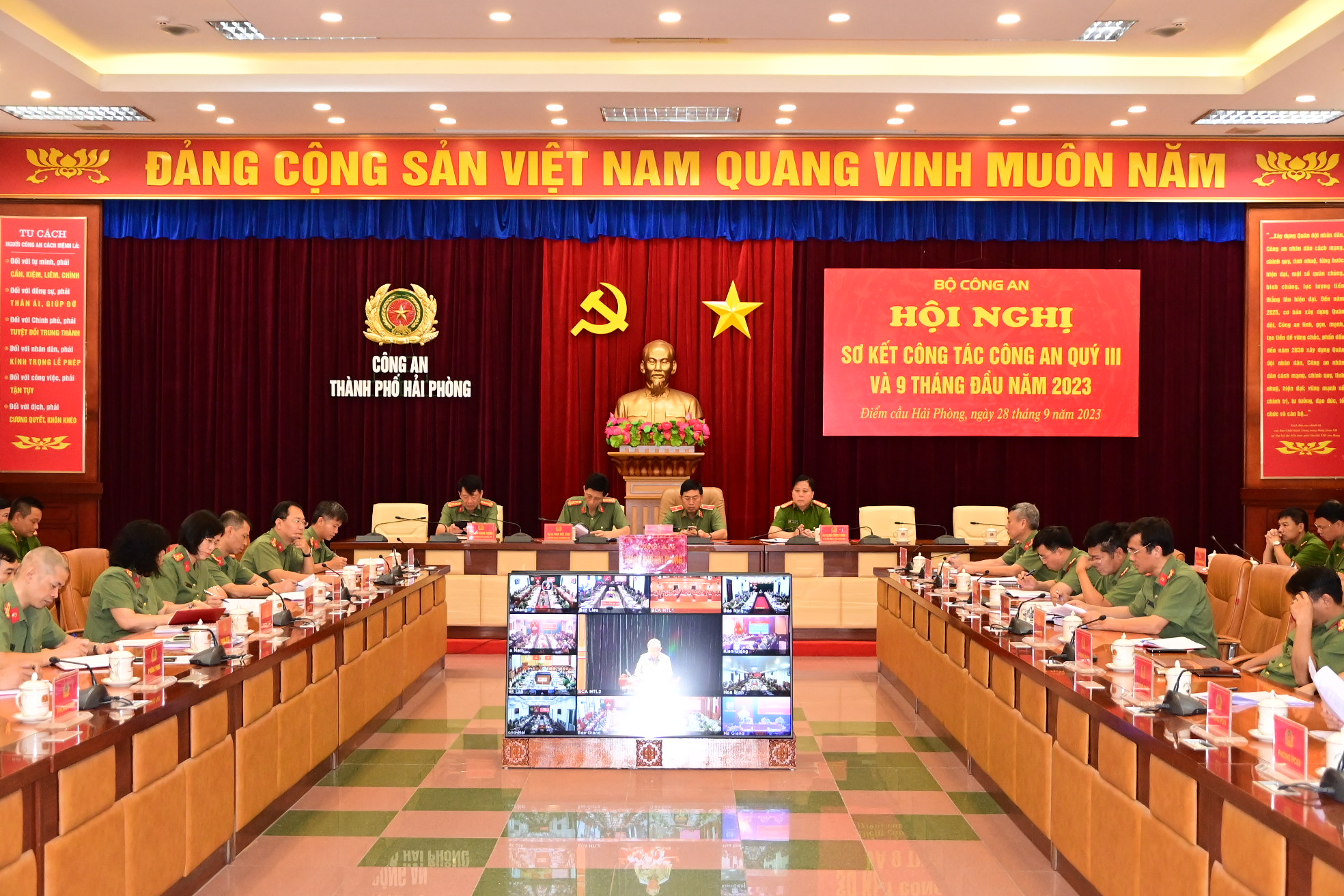 Bộ Công an sơ kết công tác công an Quý III và 9 tháng đầu năm 2023
